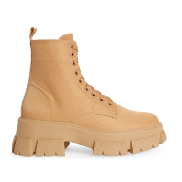 Steve Maden Thora Nylon Lace Up Chunky Combat Lug Boots Gorpcore Tan Size 9 NWT - Picture 12 of 12